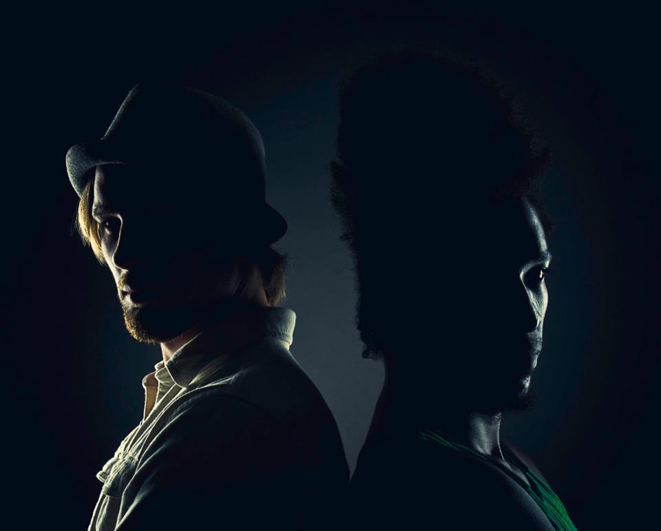 Brothers of March duo portrait in dramatic light