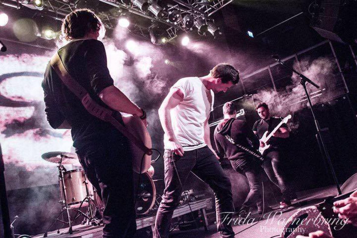 Trip Sixteen playing a packed club stage